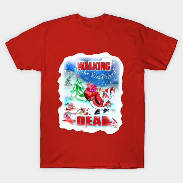 the Walking in a Winter Wonderland Dead T-Shirt by Haringtoons